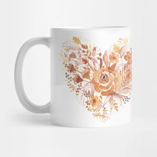 Floral heart Mug